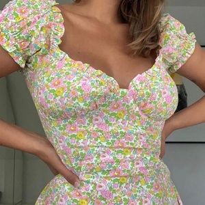 WITH JEAN BELLA DRESS IN PANSIES SIZE S